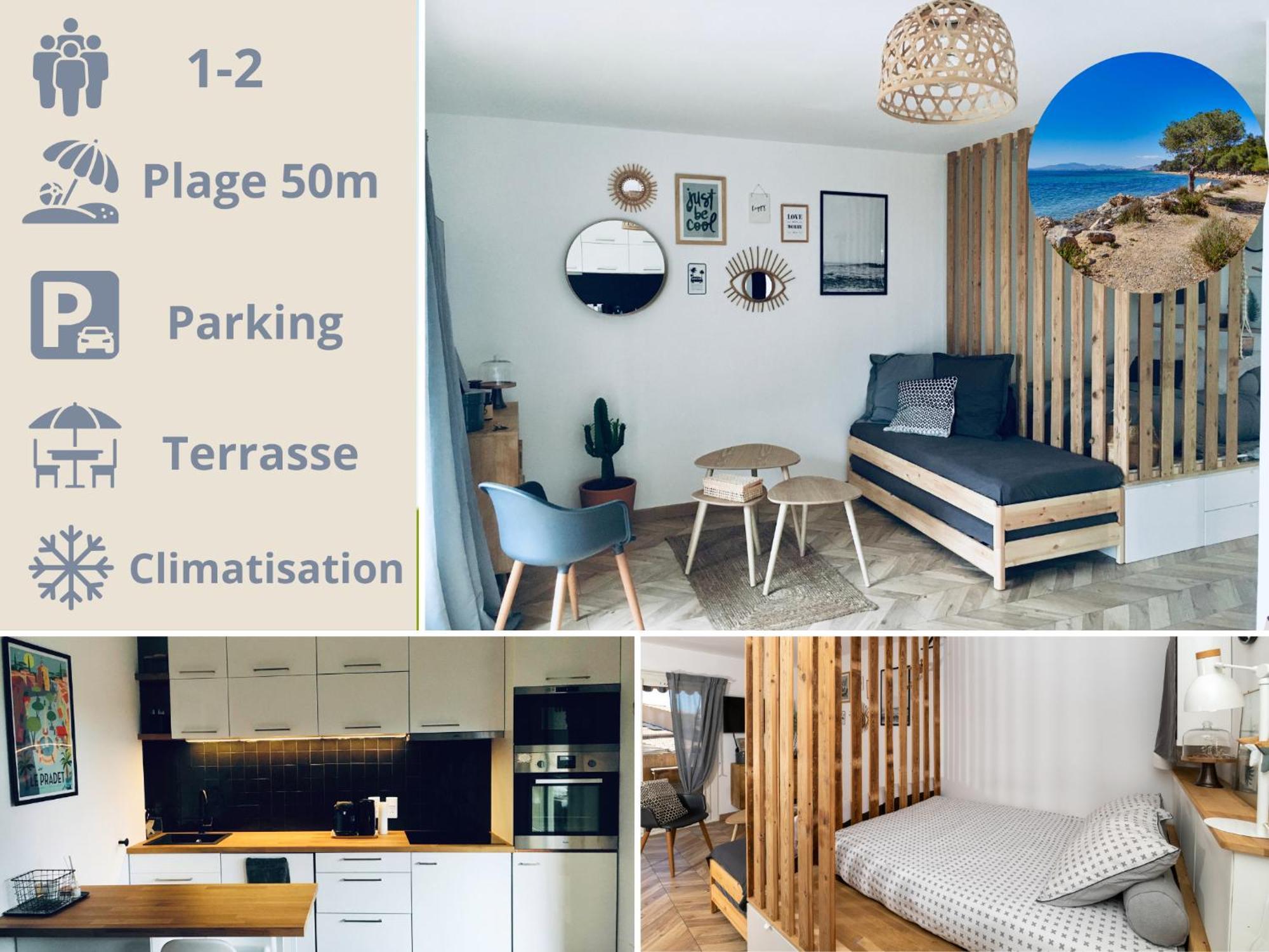 Appartement Magnifique Petit Cocon Bord De Mer- Lesclesdenicole *